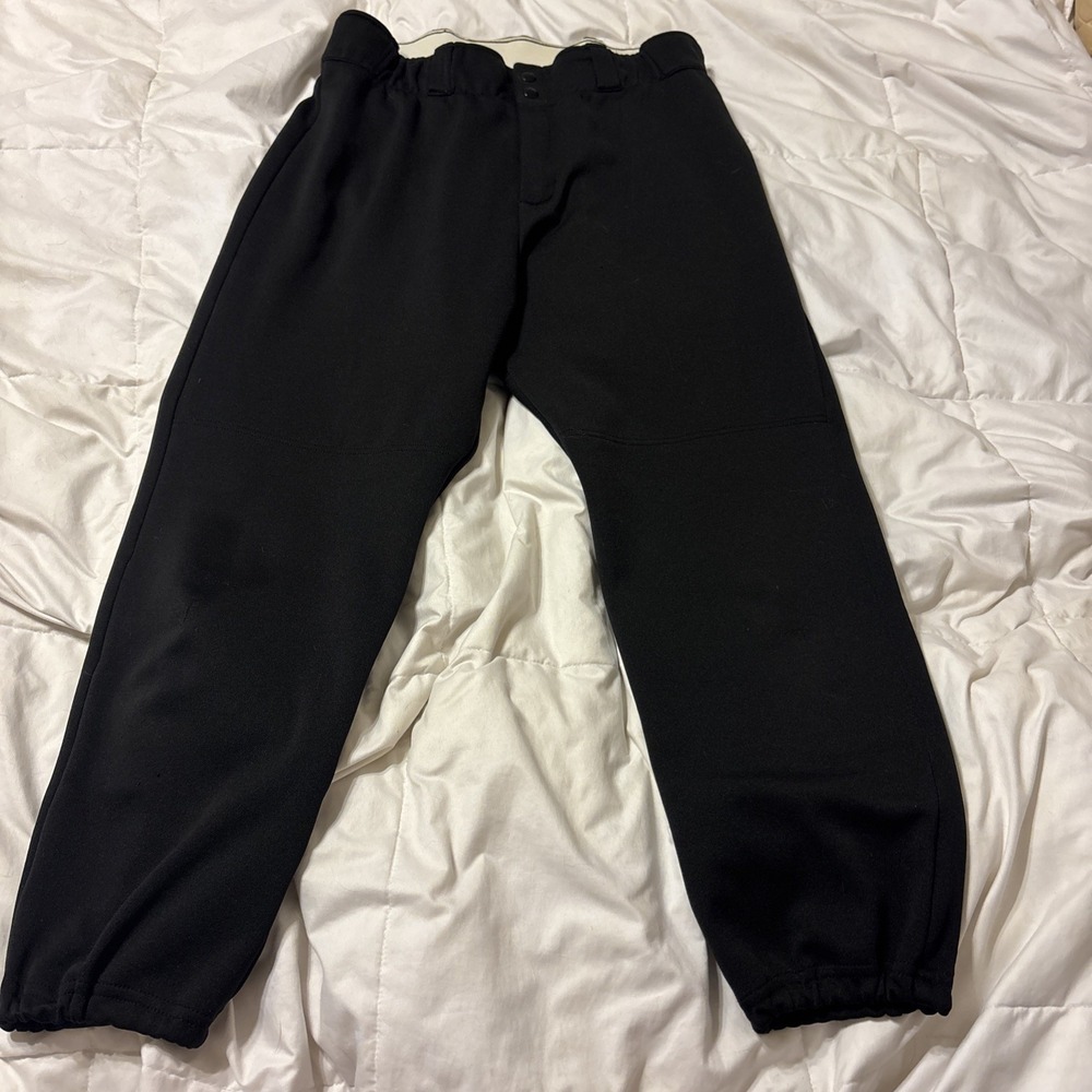 Majestic MLB Baseball Pants Sz M Adult Black Pockets 8574